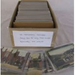 Box of approximately 350 UK topographical postcards dating from early 1900s onwards