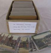 Box of approximately 350 UK topographical postcards dating from early 1900s onwards