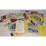 Quantity of vintage Motorcycle booklets including Ariel, Norton, BSA, Triumph late 1950s-1960s