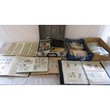 Large quantity of stamp albums, loose stamps and FDCs