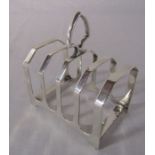 Silver toast rack Sheffield 1932 weight 3.63 ozt
