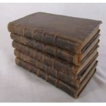 Set of 5 volumes of The Rambler, Edinburgh printed by Sands, Murray & Cochran dated 1750/51 with