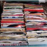 Quantity of 7" singles from the 1960s 70s and 80s