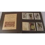 Vintage stock album of greeting postcards from W S Critchley 41 Albert road Widnes (ceased trading