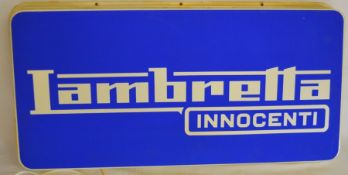 Lambretta Innocent illuminated sign 60cm by 30cm