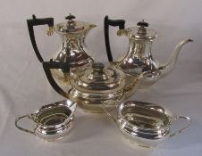 Silver plated 5 piece tea set by H Fisher & Co