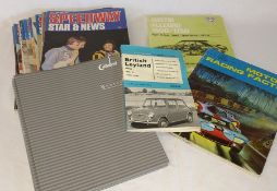 Quantity of 1970s Speedway Star and News, Austin Allegro 1500/1750 Haynes manual, Mini manual etc.