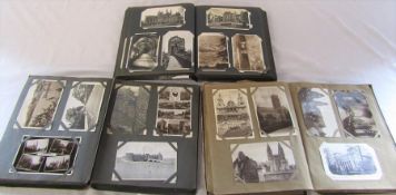 3 albums of assorted GB topographical postcards