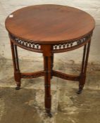 Victorian mahogany circular occasional  table