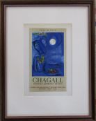 Marc Chagall (1887-1985) lithographic print 'Ville de Nice' lithography by Fernand Mourlot France