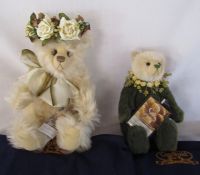 2 limited edition Cotswold Bear Co teddy bears - Heaven 51/100 and Mistletoe 35/100 both complete