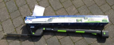 G-Tech cordless telescopic hedge trimmer