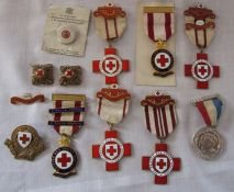Selection of Red Cross medals etc