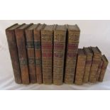 Various books inc Itinerary of John Leland, Collins Peerage, Work of Peter Pindar 1809 etc