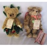 2 limited edition Hermann teddy bears - Glorious Christmas 58/100 (Christmas tree topper) and