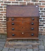 Georgian oak bureau (af)