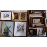Quantity of assorted framed prints