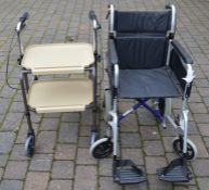 Disability trolley / walking aid & a wheelchair