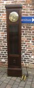 1930s grandfather clock Ht 214cm