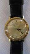Gents vintage Omega dress watch with leather strap
