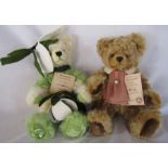 2 limited edition Hermann teddy bears - Don Giovanni 54/500 (musical - plays Mozart) and Snowdrop