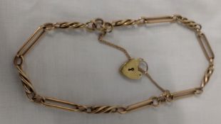 9ct gold bracelet wt 24g