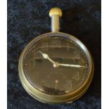 S Smith & Sons Ltd Admiralty long stem steel case pocket watch No 62W61