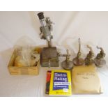 Watts engineers microscope, Levin Dividing plates etc