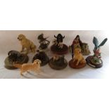 Selection of animal figures inc Royal Doulton