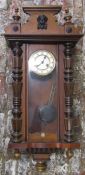 Late 19th / early 20th century Vienna wall clock L 95 cm