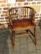 Windsor chair with back cut off