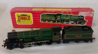 Hornby Dublo "Cardiff Castle" tank locomotive and tender (boxed)