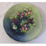 Moorcroft plate bourgainvillaea pattern D 25.5 cm