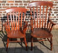 2 farmhouse kitchen chairs