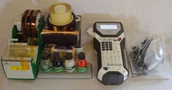 Brother P-touch 2470 labeling machine, tape dispenser etc