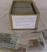 Box of approximately 350 UK topographical postcards dating from early 1900s onwards