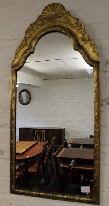Georgian style gilt framed mirror 92cm x 43cm