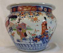 Large Japanese Imari jardiniere width 36cm height 30cm