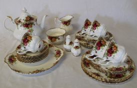 Royal Albert "Old Country Roses" part tea service approx. 29 pieces