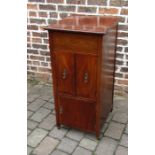 Edwardian music cabinet Ht 100cm