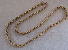 9ct gold necklace L41 cm weight 5.4 g