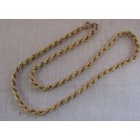 9ct gold necklace L41 cm weight 5.4 g