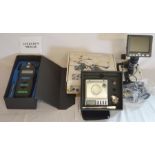 A E DM6236P digital Tachometer, mini digital scales, watch repair magnifier & a dnt Digi Micro Lab