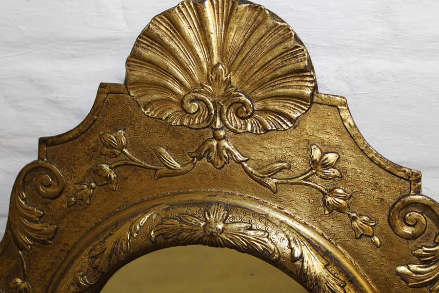 Georgian style gilt framed mirror 92cm x 43cm - Image 2 of 3