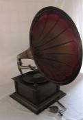 Horn gramophone c 1920s