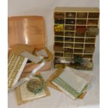 Selection of jewellery making accessories, beads and haberdashery
