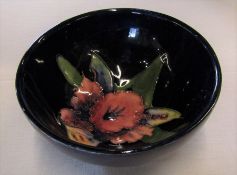 Small Moorcroft orchid design bowl H 5 cm D 11 cm