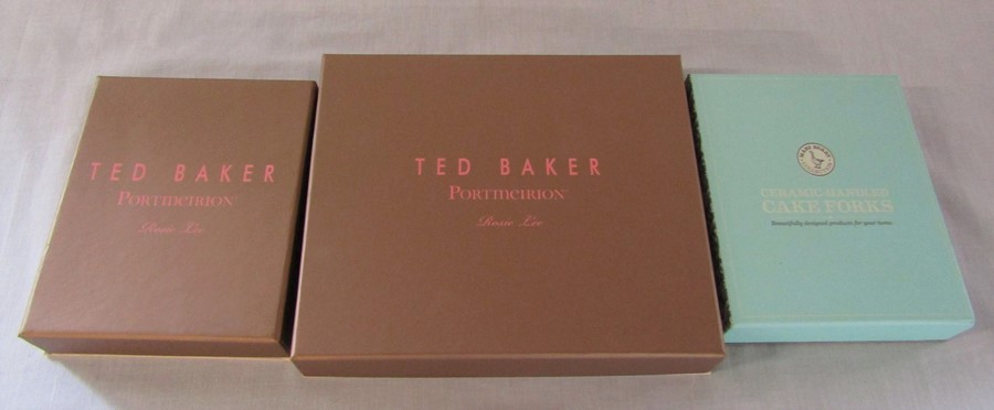 Boxed and unused Ted Baker Portmeirion Rosie Lee set of teaspoons and cheese set together with a - Image 2 of 2