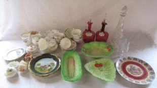 Assorted ceramics and glassware inc Carlton ware, Beswick and Masons