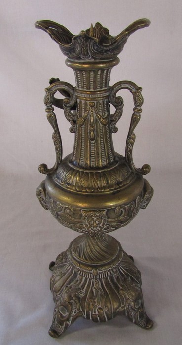 Large brass figural candlestick / candle stand H 40 cm - Image 2 of 2
